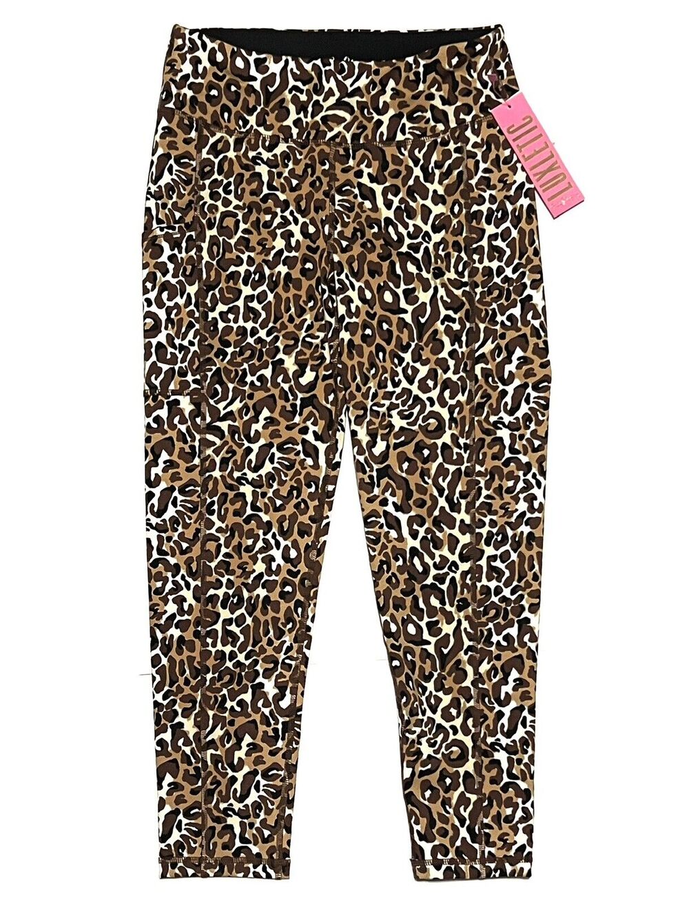 Lilly Pulitzer Size M WEEKENDER 24" LEGGINGS My Favorite Spot Mid Rise MIDI Choc